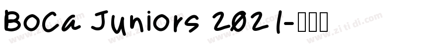 Boca Juniors 2021字体转换